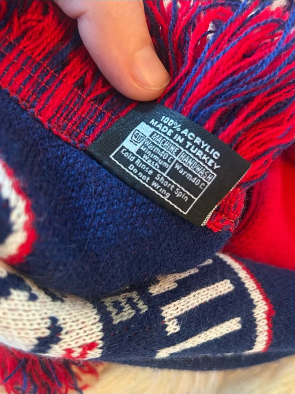 FC Dallas Knit Team Scarf in Red and Navy